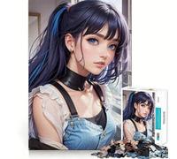 Rompecabezas para Adolescentes de 1000 Piezas,Hermosa Chica Anime Waifu,Arte de Ajuste, Juego cognitivo,Regalo de Juego Lento,Regalo de Arte navideño (38x26cm)
