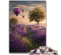 Rompecabezas para Adolescentes de 1000 Piezas, Hermoso Campo de Lavanda, Juego de ingenio, decoración de Pared, cumpleaños y Navidad, 50x75cm