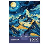 Rompecabezas para Adolescentes De 1000 Piezas Himalaya Mountain Range Night Landscape Art Rompecabezas DIY Juguetes Vacaciones En Casa Matar El Tiempo Cumpleaños Y Navidad 38x26cm/10