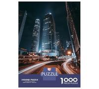 Rompecabezas para Adolescentes De 1000 Piezas Hong Kong by Night Rompecabezas para Adultos Juegos Relajantes Regalos para Mujeres Ayuda A Ejercitar El Cerebro 70x50cm/1000pcs