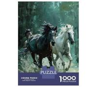 Rompecabezas para Adolescentes De 1000 Piezas Horse Running In Water Rompecabezas para Adultos Juego Práctico Una Obra De Arte Cumpleaños 70x50cm/1000pcs