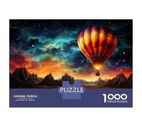Rompecabezas para Adolescentes De 1000 Piezas Hot Air Balloon Adventure Rompecabezas para Adultos Juguete Decoración De Pared Corte De Precisión para Cumpleaños, Navidad 70x50cm/1000pcs