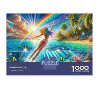 Rompecabezas para Adolescentes De 1000 Piezas Hot Girl Summer Rompecabezas para Adultos Juguetes De Bricolaje Análisis Y Lógica Regalo De Cumpleaños, Regalos, 38x26cm/1000pcs