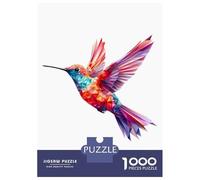 Rompecabezas para Adolescentes De 1000 Piezas Hummingbird Colorful Face Rompecabezas para Adultos Juego De Ingenio Difícil Difícil Cumpleaños Y Navidad 52x38cm/1000pcs