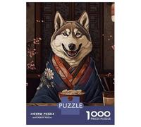 Rompecabezas para Adolescentes De 1000 Piezas Husky Dog Japanese Food Rompecabezas para Adultos Juegos Familiares Análisis Y Lógica Cumpleaños Y Navidad 70x50cm/1000pcs