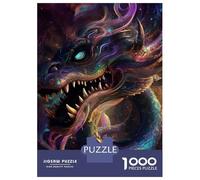 Rompecabezas para Adolescentes De 1000 Piezas Hypnotic Space Dragon Rompecabezas para Adultos Juego Práctico Vacaciones En Casa Matar El Tiempo Juego Desafiante Regalos 70x50cm/1000pcs