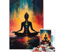 Rompecabezas para Adolescentes de 1000 Piezas Ideal para meditar sobre los Chakras Pintar y divertirse en casa Juegos Divertidos para Pasar el Tiempo Durante Las Vacaciones en casa para Mayores