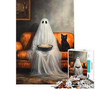 Rompecabezas para Adolescentes de 1000 Piezas Ideal para una Noche de películas de Fantasmas Juguetes educativos Juego Educativo Decoración Perfecta Regalos de cumpleaños (tamaño 50x75cm)