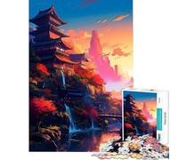 Rompecabezas para Adolescentes de 1000 Piezas Impresionante diseño japonés Juegos relajantes Juguete Juego Intelectual Regalos para Hombres y Mujeres Una Obra de Arte (tamaño 38x26cm)