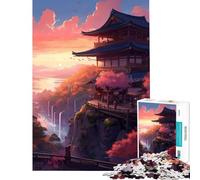 Rompecabezas para Adolescentes de 1000 Piezas Impresionante Juego Familiar japonés Juguetes de Juego desafiantes Gran Regalo para aliviar el estrés (Tamaño 75x50cm)