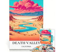 Rompecabezas para Adolescentes de 1000 Piezas: Impresionante Valle de la Muerte, Juegos relajantes, interacción Entre Padres e Hijos, Juego de desafío único 50x75cm