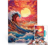 Rompecabezas para Adolescentes de 1000 Piezas Increíble Paisaje Colorido desafío Educativo Adecuado para decoración de Escritorio. 38x26cm