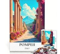 Rompecabezas para Adolescentes de 1000 Piezas: Increíbles ruinas de Pompeya, Juegos relajantes, interacción Entre Padres e Hijos, Juego de desafío único 38x52cm