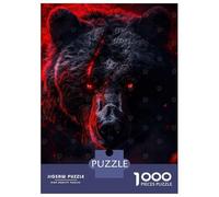 Rompecabezas para Adolescentes De 1000 Piezas Inferno Eyes of The Bear Rompecabezas para Adultos Juego De Ingenio Decoración De Pared Regalos para Reducir El Estrés 70x50cm/1000pcs