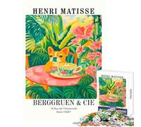 Rompecabezas para Adolescentes de 1000 Piezas Inspirado en Henri Matisse Juguete artístico de cafetería de Perros decoración de Pared Regalo de cumpleaños Juegos educativos Entrena tu Cerebro