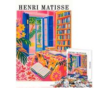 Rompecabezas para Adolescentes de 1000 Piezas Inspirado en Henri Matisse Pintura de Interiores Juguetes de Bricolaje Gran Regalo para Juegos Juego de ingenio Actividades Divertidas en casa 50x75cm