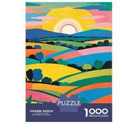 Rompecabezas para Adolescentes De 1000 Piezas Iowa in Vivid Colors Rompecabezas para Adolescentes Juegos Relajantes Regalos para Mujeres Diversión En Casa Actividades, 70x50cm/1000pcs