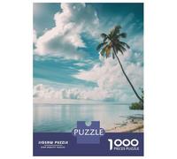 Rompecabezas para Adolescentes De 1000 Piezas Island Escape Ocean View Rompecabezas para Adultos Juego De Ingenio Patrón De Ensamblaje Cumpleaños Y Navidad 52x38cm/1000pcs