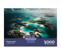 Rompecabezas para Adolescentes De 1000 Piezas Island Paradise in The Caribbean Rompecabezas para Adultos Juego Práctico Que Mejora La Memoria Interacción Entre Padres E Hijos 70x50cm/1000pcs