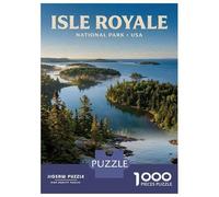 Rompecabezas para Adolescentes De 1000 Piezas Isle Royale National Park Rompecabezas para Adultos Juego Práctico Mejora La Memoria Gran Regalo para Jugar 38x26cm/1000pcs