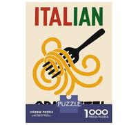 Rompecabezas para Adolescentes De 1000 Piezas Italian Spaghetti Food Rompecabezas para Adultos Juguete Decoración De Pared Mejora La Memoria Regalos De Cumpleaños Y Únicos 70x50cm/1000pcs