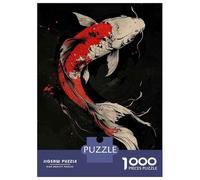 Rompecabezas para Adolescentes De 1000 Piezas Japanese Koi Fish Art Print Rompecabezas para Adolescentes Juego Familiar Desafío Difícil Cumpleaños Y Navidad 38x26cm/1000pcs