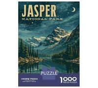 Rompecabezas para Adolescentes De 1000 Piezas Jasper National Park Vintage Rompecabezas para Adolescentes Juego Práctico Desafío Difícil Desafiante De Completar 38x26cm/1000pcs