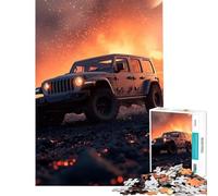 Rompecabezas para Adolescentes de 1000 Piezas Jeep Rubicon Aventura Todoterreno Juguetes adictivos para Cultivar la Paciencia Juego de ingenio Decoración Perfecta Regalo Divertido (Tamaño 38x52cm)