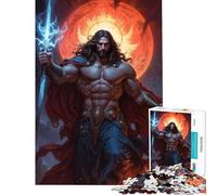 Rompecabezas para Adolescentes de 1000 Piezas Jesús el Santo Vengador Ayuda a ejercitar el Cerebro y Alivia el estrés Juego de ingenio para Mayores de 14 años (50x75cm)