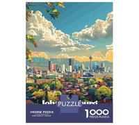 Rompecabezas para Adolescentes De 1000 Piezas Johannesburg South Africa Cityscape Rompecabezas para Adultos Juego Familiar Alivia El Estrés Interacción Entre Padres E Hijos 38x26cm/1000pcs