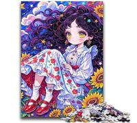 Rompecabezas para Adolescentes de 1000 Piezas, Juego de acertijos de Anime para Chicas, decoración de Pared, cumpleaños y Navidad, 38x26cm