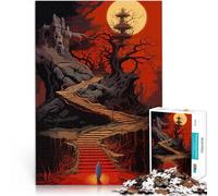 Rompecabezas para Adolescentes de 1000 Piezas Juego de Terror Oscuro Juegos Juguetes Regalo Colección de Artistas, Bellas Artes 38x26cm