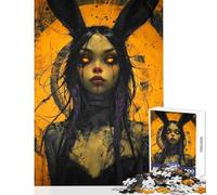 Rompecabezas para Adolescentes de 1000 Piezas Juego Educativo Bunnnyyy Carrera de Velocidad Manual Juguetes para armar con póster y Hoja de Preguntas a Juego (50x75cm)