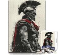 Rompecabezas para Adolescentes de 1000 Piezas, Juego Educativo de Guerrero Espartano Antiguo, Corte de precisión, Regalo de Amigo Secreto, tamaño 50x75cm