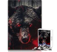 Rompecabezas para Adolescentes de 1000 Piezas, Juego Educativo de Oso Enojado, Corte de precisión, Regalo de Amigo Secreto, tamaño 38x52cm