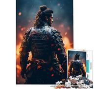 Rompecabezas para Adolescentes de 1000 Piezas Juego Familiar de Fuego samurái Juguetes adictivos para Cultivar la Paciencia un Gran Regalo Que Mejora la Memoria (tamaño 38x26cm)