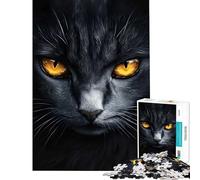 Rompecabezas para Adolescentes de 1000 Piezas Juego Familiar Gato Poderoso Mirada Juguetes adictivos para Cultivar la Paciencia Gran Regalo para Juegos y para Mejorar la Memoria (tamaño 38x26cm)