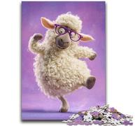 Rompecabezas para Adolescentes de 1000 Piezas, Juego Familiar Happy Sheep, antiestrés, desafío difícil, Regalo de Amigo Secreto, 26x38cm