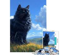 Rompecabezas para Adolescentes de 1000 Piezas Juego Familiar Majestuoso Observador de Nubes Juguetes adictivos para Cultivar la Paciencia Gran Regalo para Juegos Que mejoran la Memoria (38x26cm)