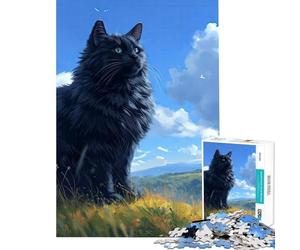 Rompecabezas para Adolescentes de 1000 Piezas Juego Familiar Majestuoso Observador de Nubes Juguetes adictivos para Cultivar la Paciencia Gran Regalo para Juegos Que mejoran la Memoria (38x26cm)