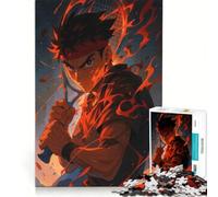 Rompecabezas para Adolescentes de 1000 Piezas: Jugador de Tenis de Anime con Aura ardiente, Juguete Educativo, Ideal para la diversión Familiar, cumpleaños y Navidad 38x52cm