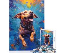 Rompecabezas para Adolescentes de 1000 Piezas Juguete de Perro Submarino decoración de Pared Ideas de Regalo Juego de ingenio Mejora el Amor Entre Parejas tamaño 38x26cm