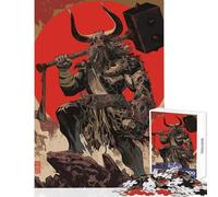 Rompecabezas para Adolescentes de 1000 Piezas Juguete Educativo de Bisonte Legendario Regalo para cumpleaños Juego Familiar Lista de Deseos con Papá Noel tamaño 38x26cm