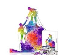 Rompecabezas para Adolescentes de 1000 Piezas Juguete Educativo de Escalada en Roca Gran Regalo para Juegos Juego Imposible con póster a Juego y Hoja de Trivia tamaño 50x75cm