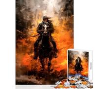Rompecabezas para Adolescentes de 1000 Piezas Juguete Educativo de Nomad Knight Gran Regalo y Juego Familiar Adecuado para decoración de Escritorio tamaño 50x75cm