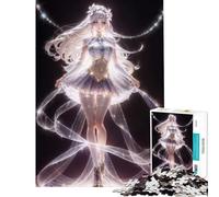 Rompecabezas para Adolescentes de 1000 Piezas Juguetes de Anime Crystal Girl Juegos educativos Juego de ingenio decoración de Pared Regalos de Amigo Invisible (tamaño 38x52cm)