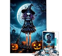 Rompecabezas para Adolescentes de 1000 Piezas Juguetes de Brujas Juegos educativos Juego de ingenio decoración de Pared Regalos de Amigo Invisible (tamaño 50x75cm)