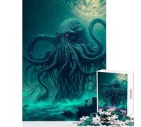 Rompecabezas para Adolescentes de 1000 Piezas Juguetes de Cthulhu para Hacer uno Mismo Gran Regalo para Juegos relajantes desafiantes para completar tamaño 50x75cm