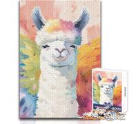 Rompecabezas para Adolescentes de 1000 Piezas, Juguetes de Meme de Alpaca, Juegos educativos, desafío difícil, Regalos de Amigo Secreto, tamaño 38x52cm