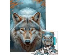 Rompecabezas para Adolescentes de 1000 Piezas Juguetes del Lobo Legendario Juegos educativos Juegos de Aprendizaje Regalos educativos para Mujeres y Hombres (tamaño 38x26cm)